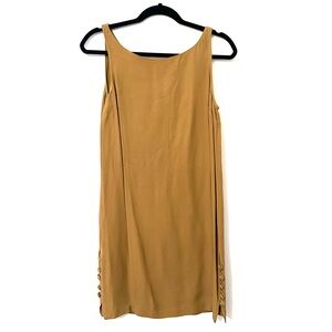 Scarlett Camel Sleeveless Sheath Dress